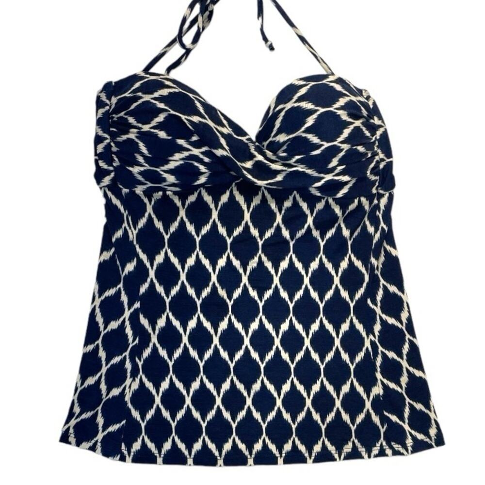 Robin Piccone Tankini Top Women’s Size Small Navy Swimwear - Picture 6 of 6